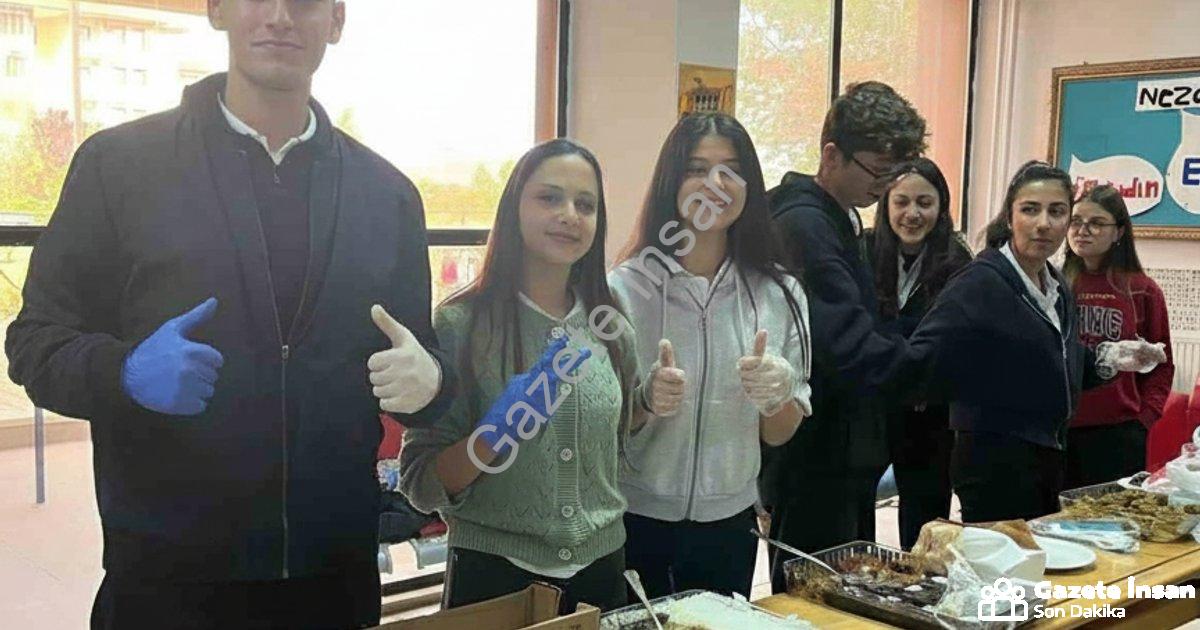 AFYONKARAHİSAR ŞUHUT ANADOLU LİSESİ, ANLAMLI BİR SOSYAL SORUMLULUK PROJESİNE İMZA ATARKEN, OKULDA 'ÇEDES GAZZE İÇİN SEFERBER' TEMALI HAYIR ÇARŞISI DÜZENLENDİ.