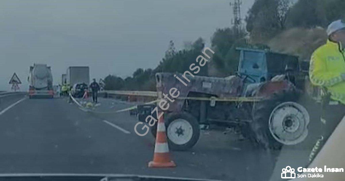 "Akhisar-Balıkesir Yolunda Can Pazarı: Zincirleme Kazada 1 Ölü, 8 Yaralı" başlıklı haber için fotore