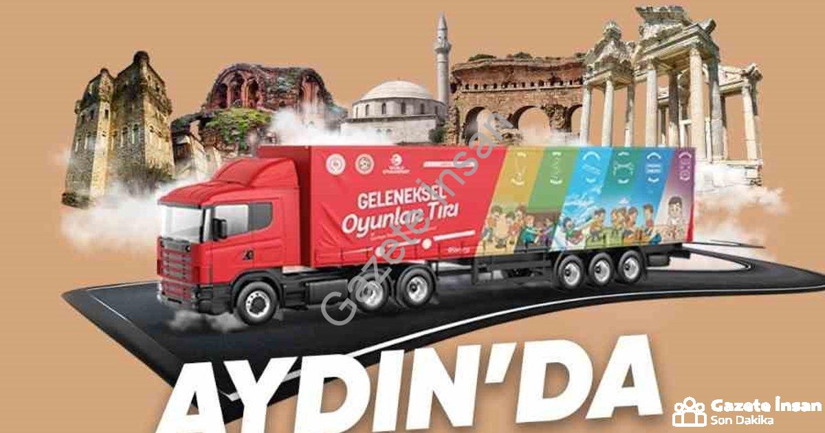 "Aydın'da Geleneksel Oyun Şöleni: Bir Tır Dolusu Eğlence Geliyor" başlıklı haber için fotorealistik,