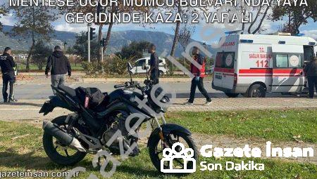 Menteşe Uğur Mumcu Bulvarı’nda Yaya Geçidinde Kaza: 2 Yaralı
