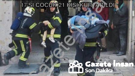 Denizli’de Faciadan Dönüldü: İş Hanında 17’si Çocuk 21 Kişi Kurtarıldı