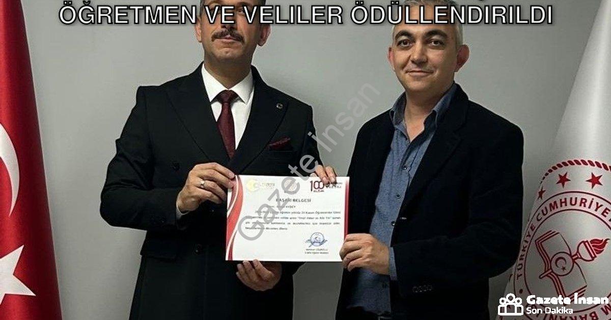 "Manisa'da Eğitim ve Sanat Buluşması: Öğretmen ve Veliler Ödüllendirildi" başlıklı haber için fotore