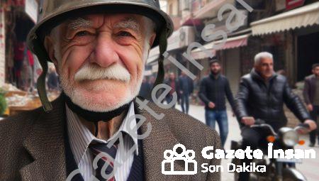 Denizli’de Kask Yerine Miğfer Takan Dede Sosyal Medyayı Salladı