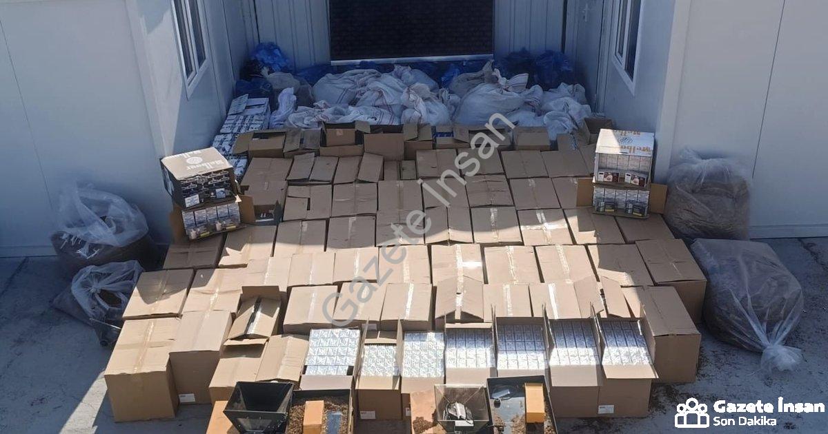 "Aydın Merkezli Dev Kaçakçılık Operasyonu: Tonlarca Tütün Yakalandı" başlıklı haber için fotorealist