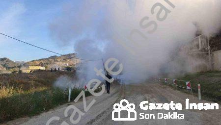 Aydın Germencik’te Jeotermal Hattı Patladı: Karayolu Ulaşıma Kapandı