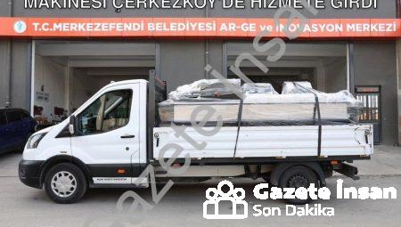 Merkezefendi’nin Yerli Üretim Mama Makinesi Çerkezköy’de Hizmete Girdi