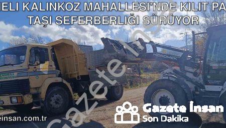 Çameli Kalınkoz Mahallesi’nde Kilit Parke Taşı Seferberliği Sürüyor