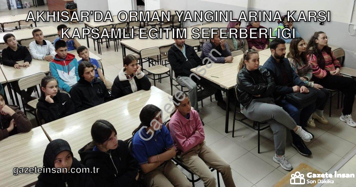 "Akhisar'da Orman Yangınlarına Karşı Kapsamlı Eğitim Seferberliği" başlıklı haber için fotorealistik