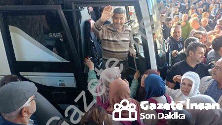 Çine’de Umre Heyecanı: 90 Kişilik Kafile Dualarla Uğurlandı