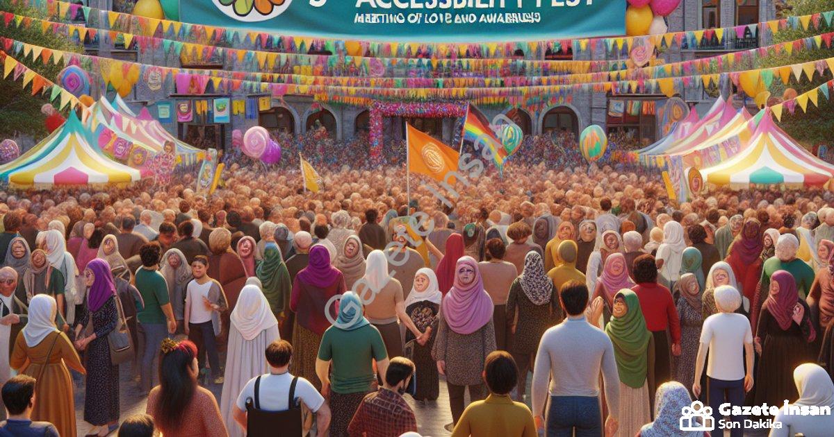 "Merkezefendi 5. Engelsiz Fest: Sevgi ve Farkındalık Buluşması" başlıklı haber için fotorealistik, p