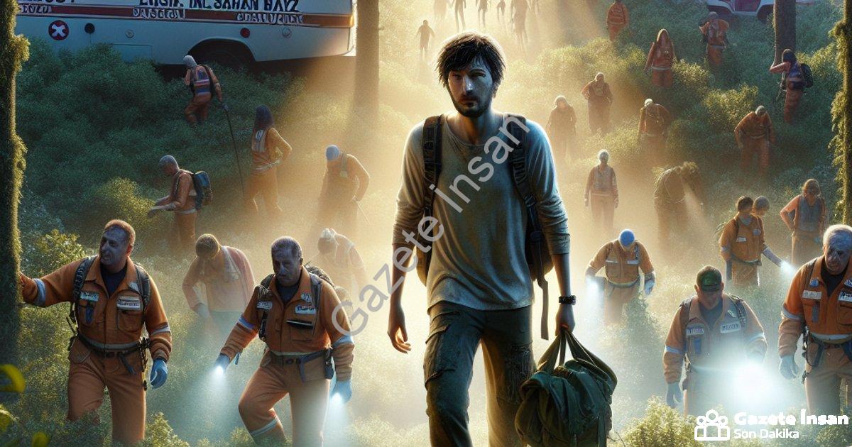 "Uşak Banaz'da Korku Dolu Saatler: Kayıp Gençten Sevindiren Haber" başlıklı haber için fotorealistik