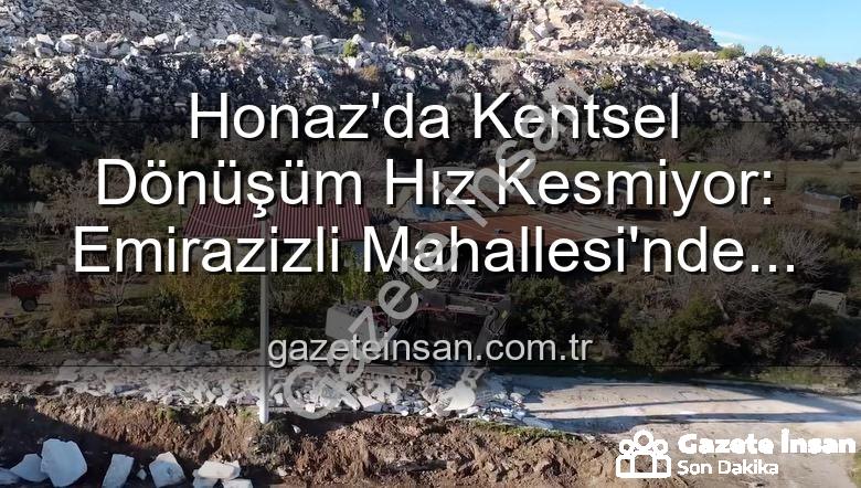 çevre düzenleme - Honaz'da Kentsel Dönüşüm Hız Kesmiyor: Emirazizli Mahallesi'nde Çevre Düzenleme Çalışmaları Tam Gaz Devam Ediyor