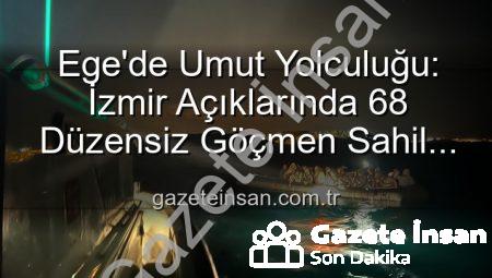 Ege’de Umut Yolculuğu: İzmir Açıklarında 68 Düzensiz Göçmen Sahil Güvenlik Tarafından Kurtarıldı