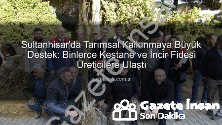 Sultanhisar’da Üreticilere Binlerce Kestane ve İncir Fidesi Dağıtıldı: Tarıma Güçlü Destek
